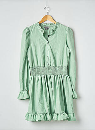 Robe courte manches longues manches longues vert PRETTY LITTLE THING femme
