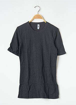 Top stretch manches courtes gris BELLA femme