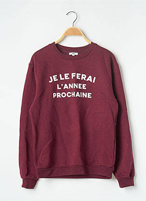 Sweat-shirt  manches longues rouge RAD femme