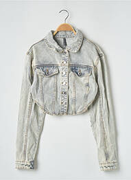 Veste en jean manches longues bleu PRETTY LITTLE THING femme