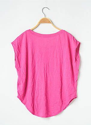 Top stretch manches courtes rose NIKE femme