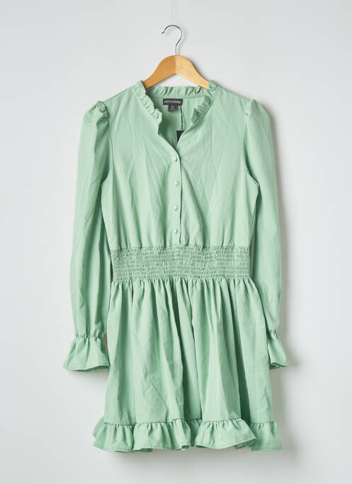 Robe courte manches longues manches longues vert PRETTY LITTLE THING femme