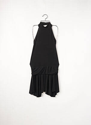 Robe mi-longue coupe fluide sans manche noir SANS MARQUE femme