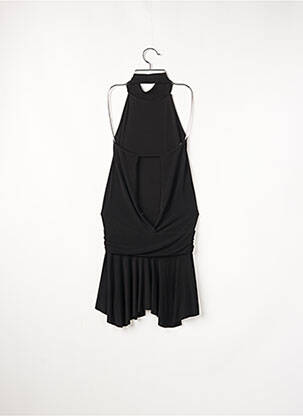 Robe mi-longue coupe fluide sans manche noir SANS MARQUE femme