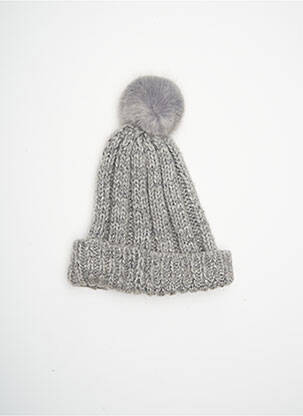 Bonnet stretch gris MOA femme