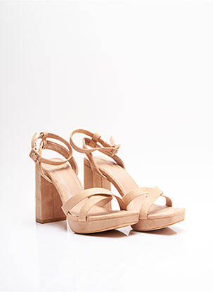 Sandales/Nu pieds beige PRETTY LITTLE THING pour femme