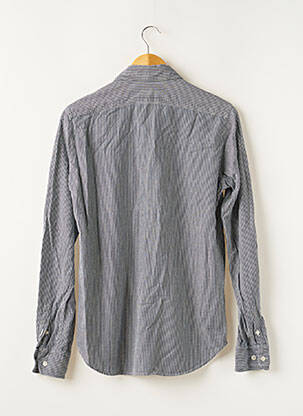Chemisier poches poitrine manches longues bleu NEW JERSEY femme