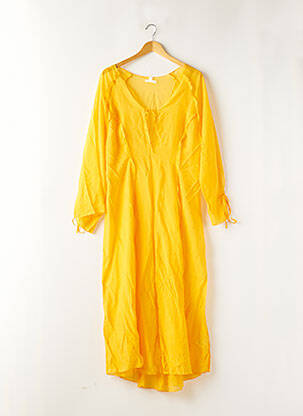 Robe longue jaune H&M pour femme
