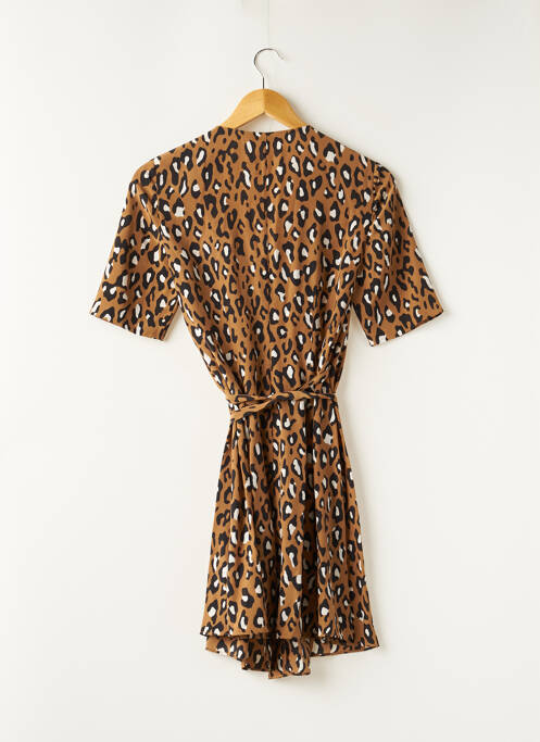 Robe courte marron DIANE VON FURSTENBERG pour femme