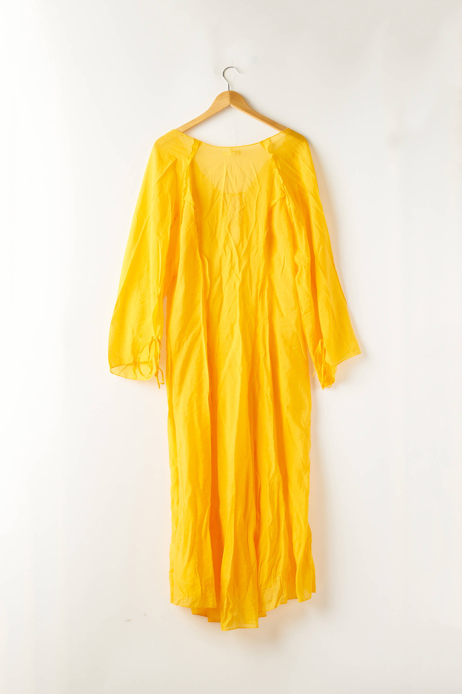 H M Robe longue de couleur jaune en soldes pas cher 2169419 jaune0 Modz