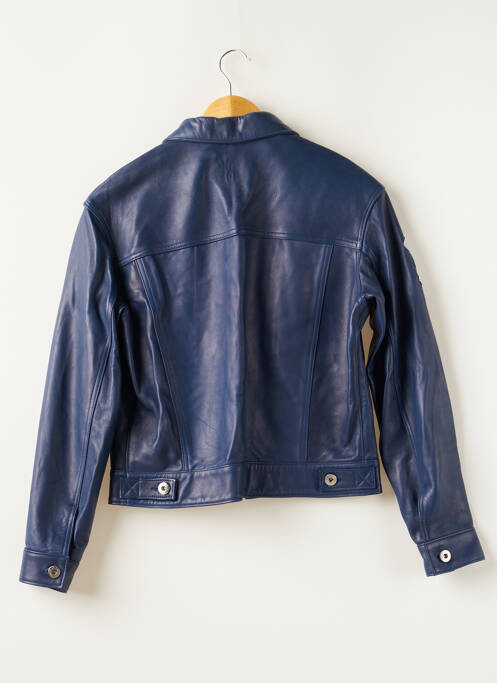 Veste en cuir bleu EACH-OTHER pour femme