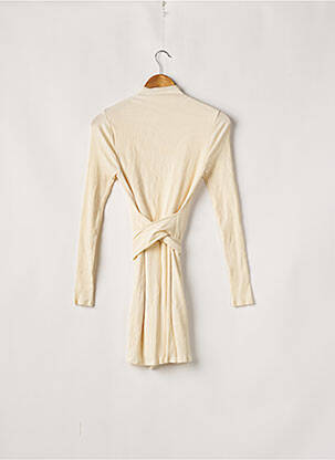 Robe courte manches longues manches longues beige PRIVACY PLEASE femme