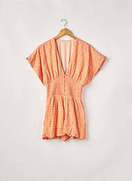 Combishort  manches courtes orange TULAROSA femme