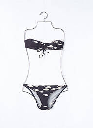 Maillot de bain 2 pièces stretch haut bandeau noir PRINCESSE TAM-TAM femme