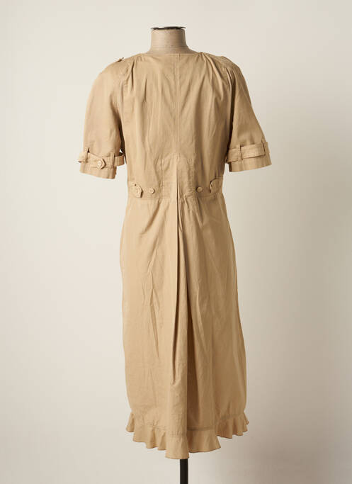 Robe mi-longue beige EUROPEAN CULTURE pour femme