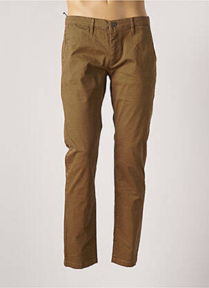 Pantalon droit marron RECYCLED ART WORLD pour homme