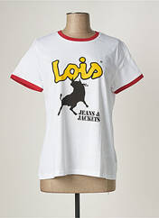 T-shirt blanc LOIS pour femme seconde vue