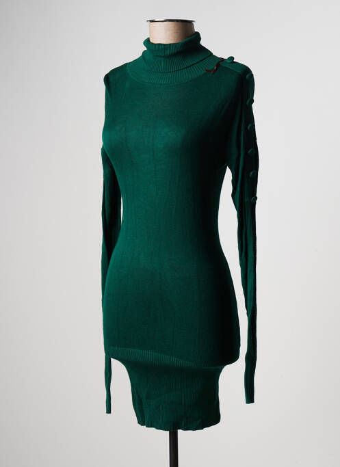 Robe mi-longue vert MILLENIUM pour femme