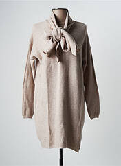 Robe pull beige AMO & ROMA pour femme seconde vue