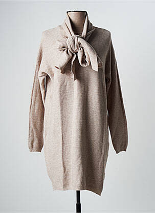 Robe pull beige AMO & ROMA pour femme