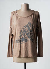 Top beige I LOVE LFM pour femme seconde vue