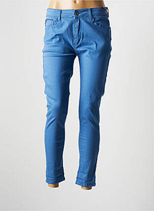 Pantalon slim bleu VOGGO pour femme