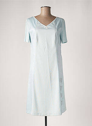Robe mi-longue manches courtes manches courtes bleu ELISA CAVALETTI femme