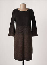Robe longue manches longues manches longues noir LAUREN VIDAL femme