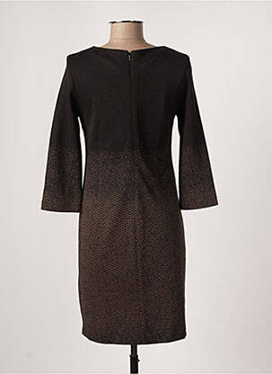 Robe longue manches longues manches longues noir LAUREN VIDAL femme