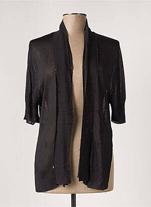 Gilet manches courtes stretch noir MARIELLA ROSATI femme