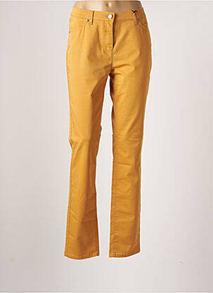 Pantalon droit stretch taille normale orange TONI femme