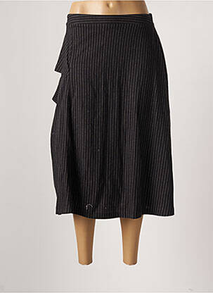 Jupe longue coupe droite noir KOKOMARINA femme