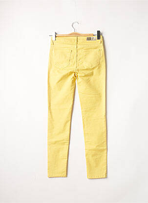 Pantalon droit stretch taille normale jaune LAUREN VIDAL femme