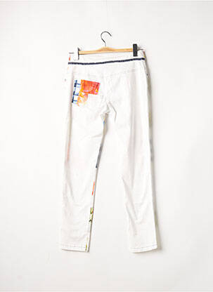 Pantalon slim stretch taille normale blanc ELISA CAVALETTI femme