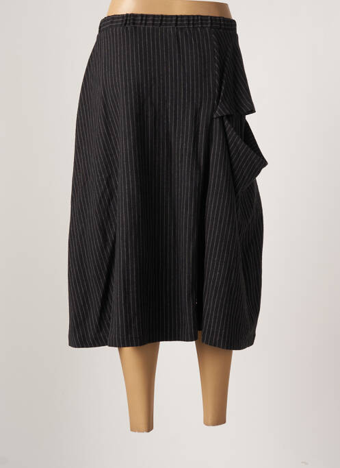 Jupe longue coupe droite noir KOKOMARINA femme
