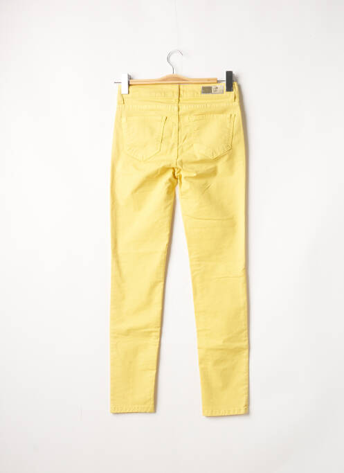 Pantalon droit stretch taille normale jaune LAUREN VIDAL femme