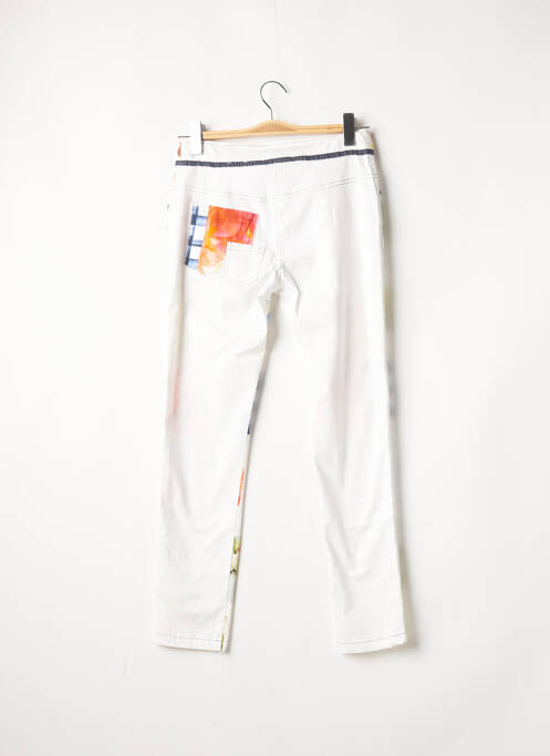 Pantalon slim stretch taille normale blanc ELISA CAVALETTI femme