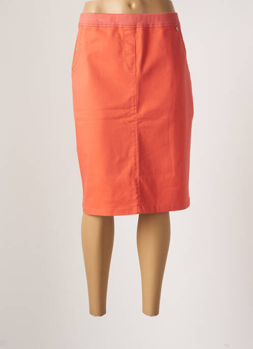Jupe courte orange TONI pour femme