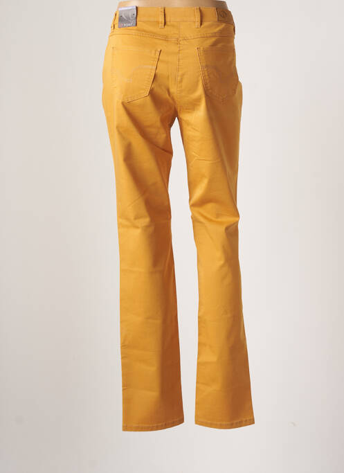 Pantalon droit orange TONI pour femme
