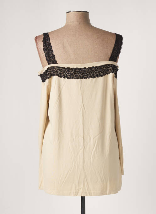 Top beige LAUREN VIDAL pour femme