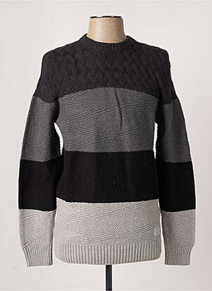 Pull col rond manches longues gris PEPE JEANS homme