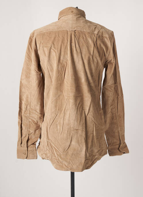 Chemise manches longues beige PEPE JEANS pour homme