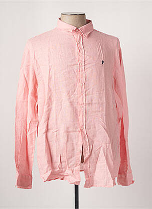 Chemise manches longues rose RUCKFIELD pour homme