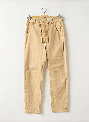 Pantalon droit stretch taille normale beige HAPPY femme