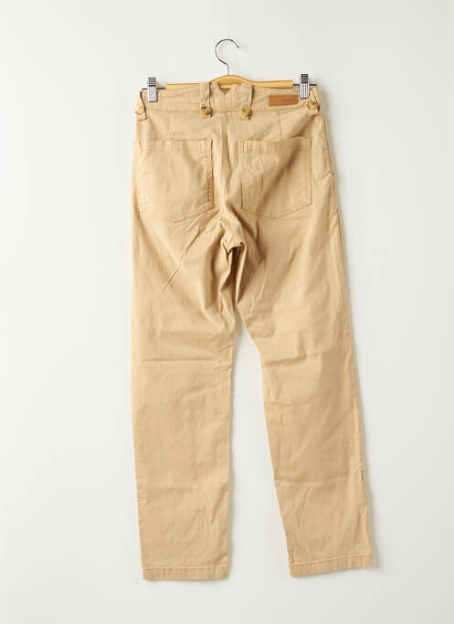 Pantalon droit beige HAPPY pour femme