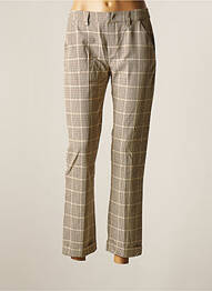 Pantalon chino tissage popeline taille normale beige SIGNE NATURE femme