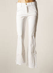 Pantalon flare blanc HAPPY pour femme seconde vue