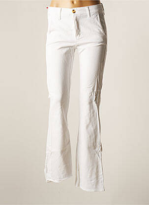 Pantalon flare blanc HAPPY pour femme