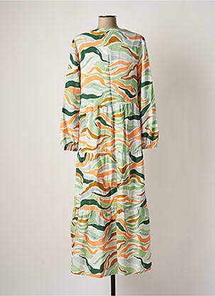 Robe longue manches longues manches longues vert TOM TAILOR femme