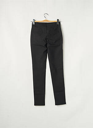 Pantalon chino fermeture zippée sous rabat boutonné taille normale noir STREET ONE femme
